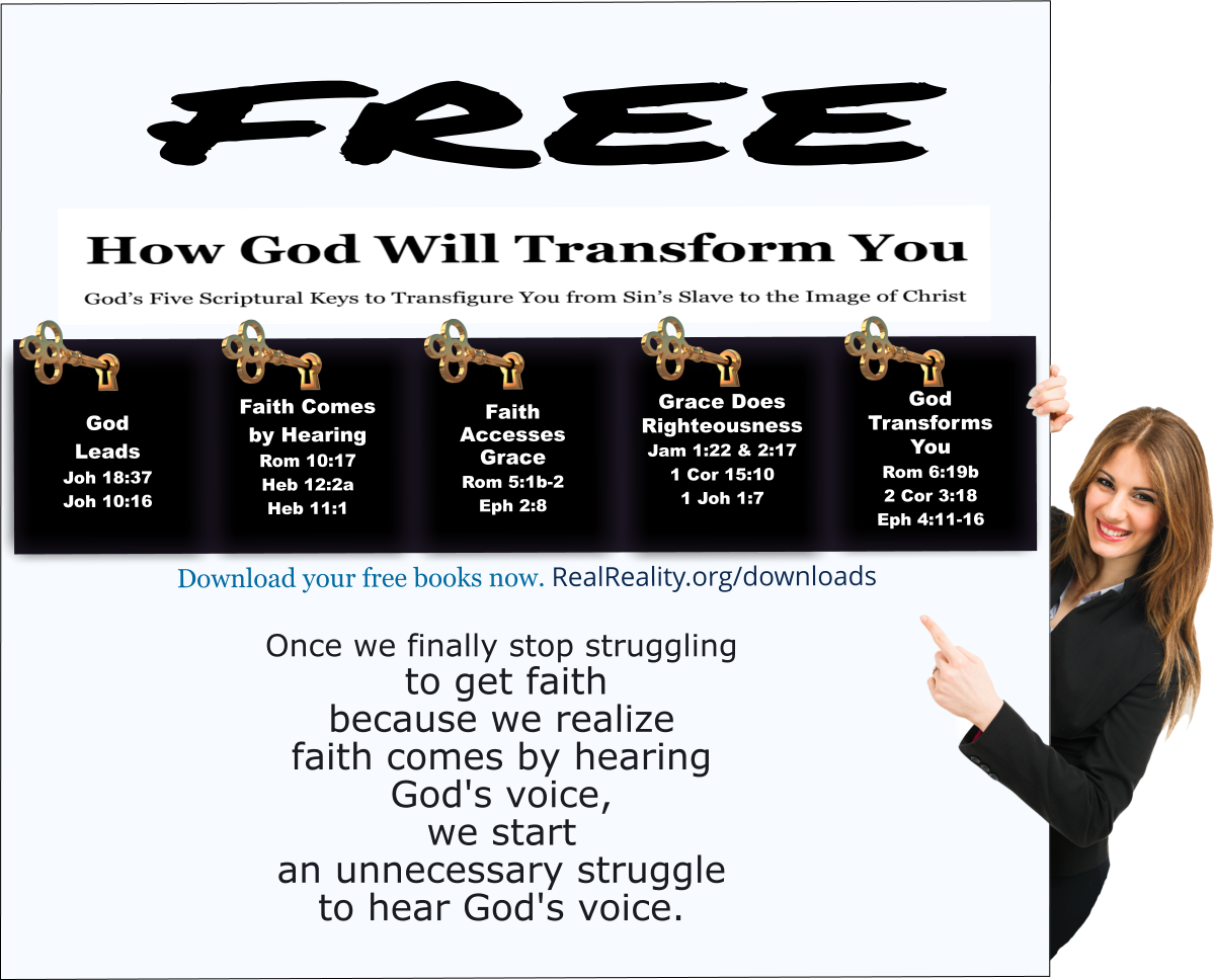 Stop struggling to get faith and hear His voice