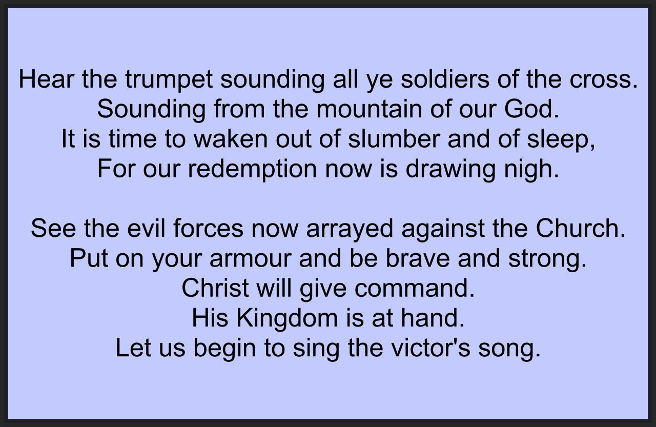 HEAR THE TRUMPET