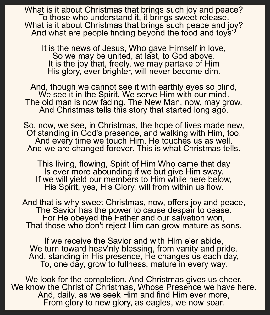 What Is It About Christmas?