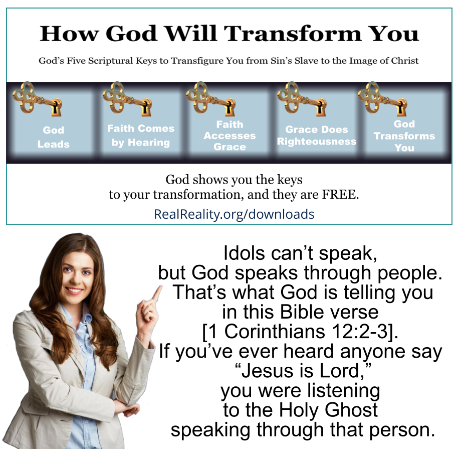Idols can’t speak, but God speaks through people.