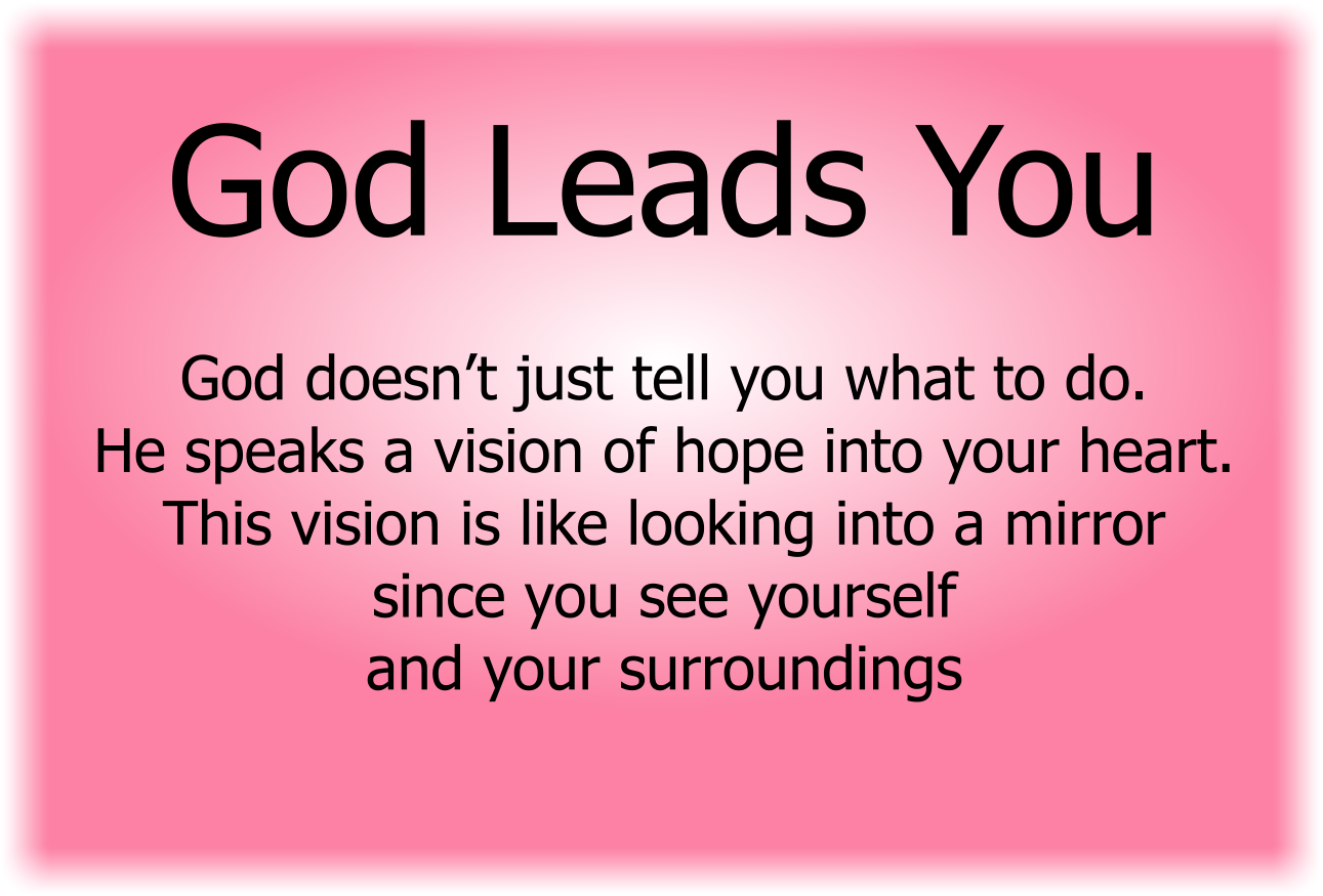 God Leads You
