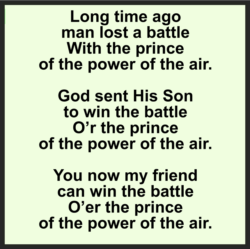 LONG TIME AGO MAN LOST A BATTLE