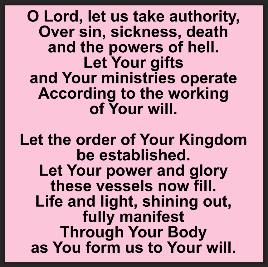 OH LORD, LET US TAKE AUTHORITY
