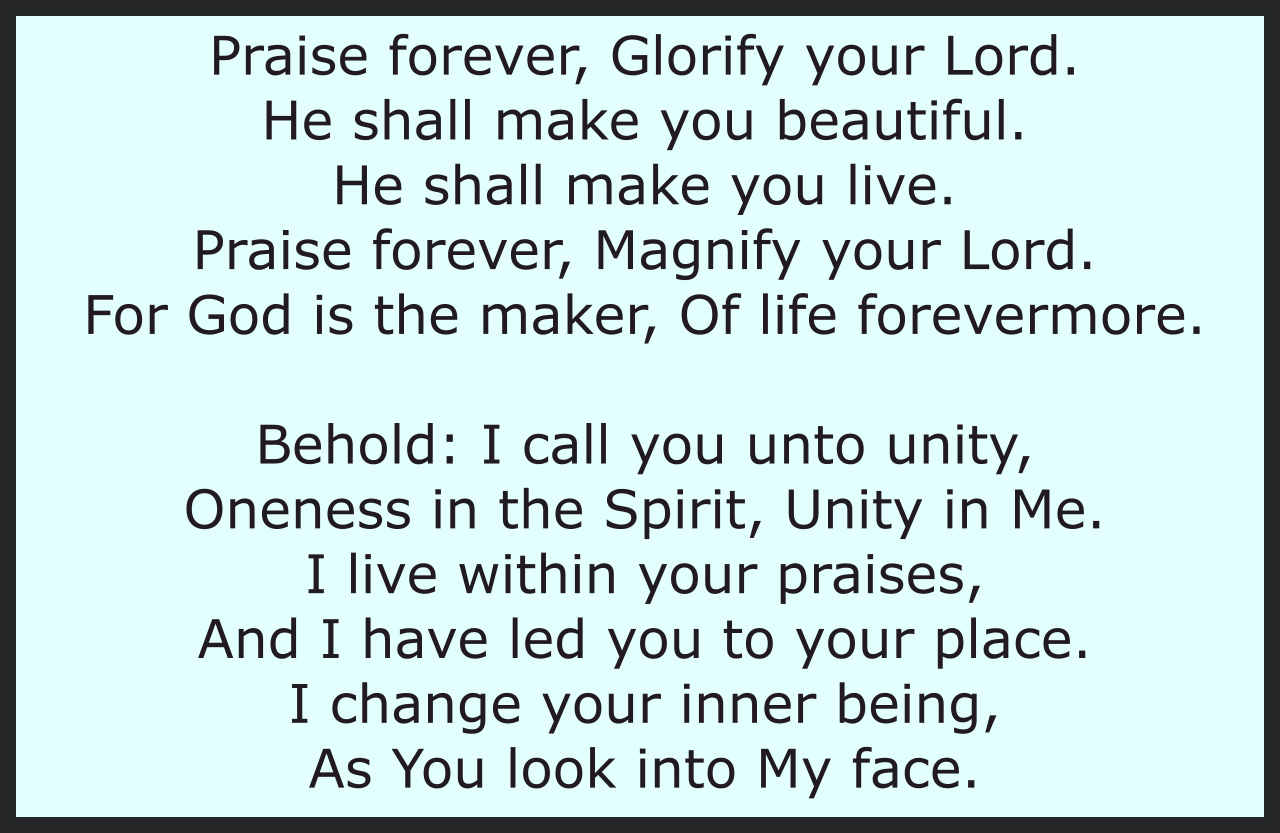 PRAISE FOREVER