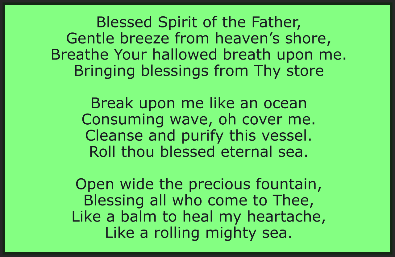BLESSED SPIRIT