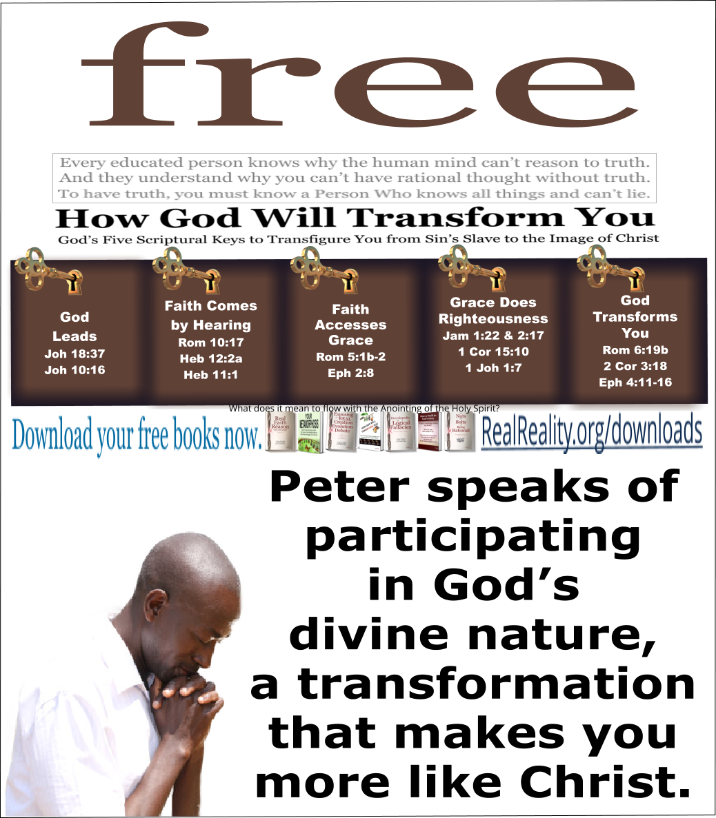 PARTICIPATING IN GOD’S DIVINE NATURE IS A TRANSFORMATION THAT MAKES YOU MORE LIKE CHRIST