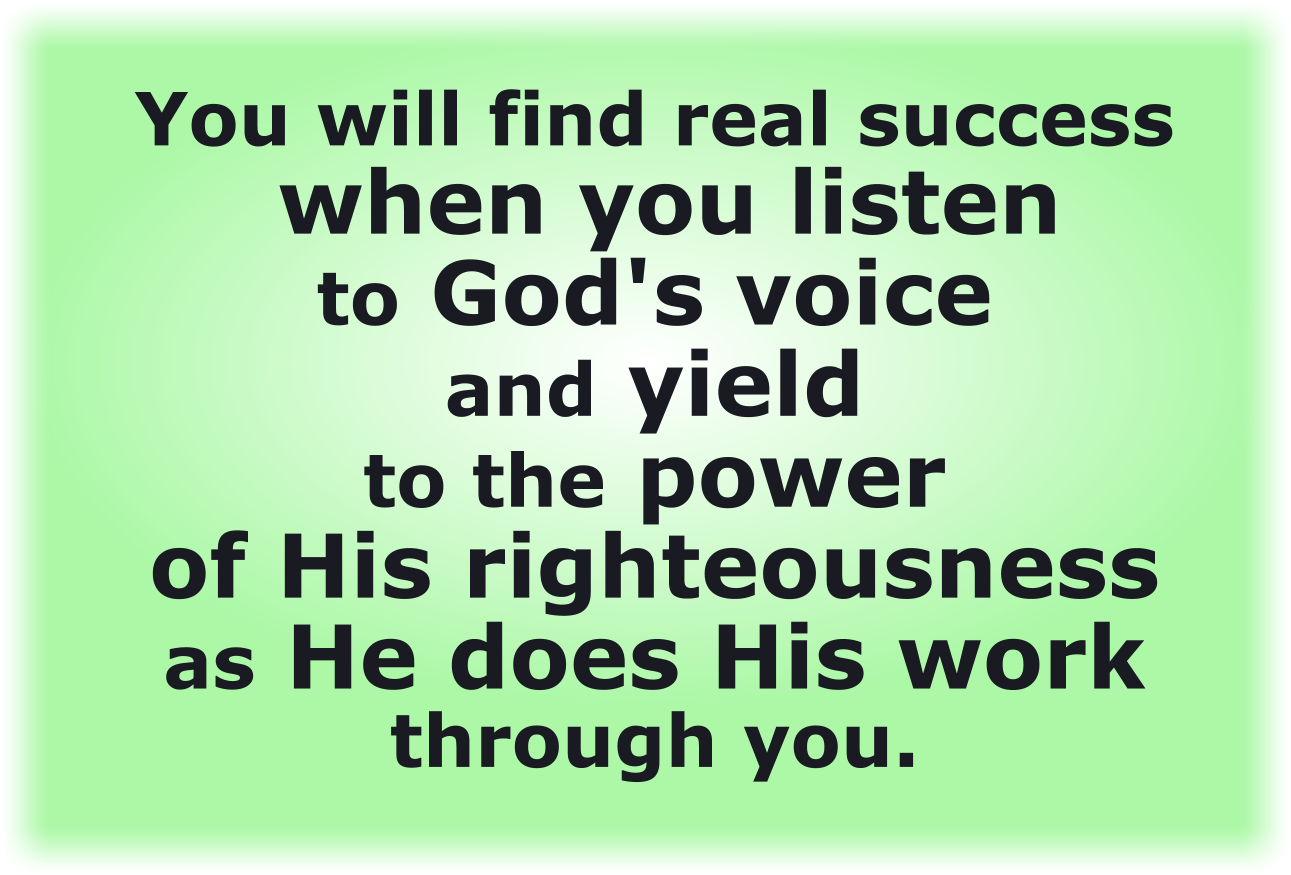 Listen to God's Voice
