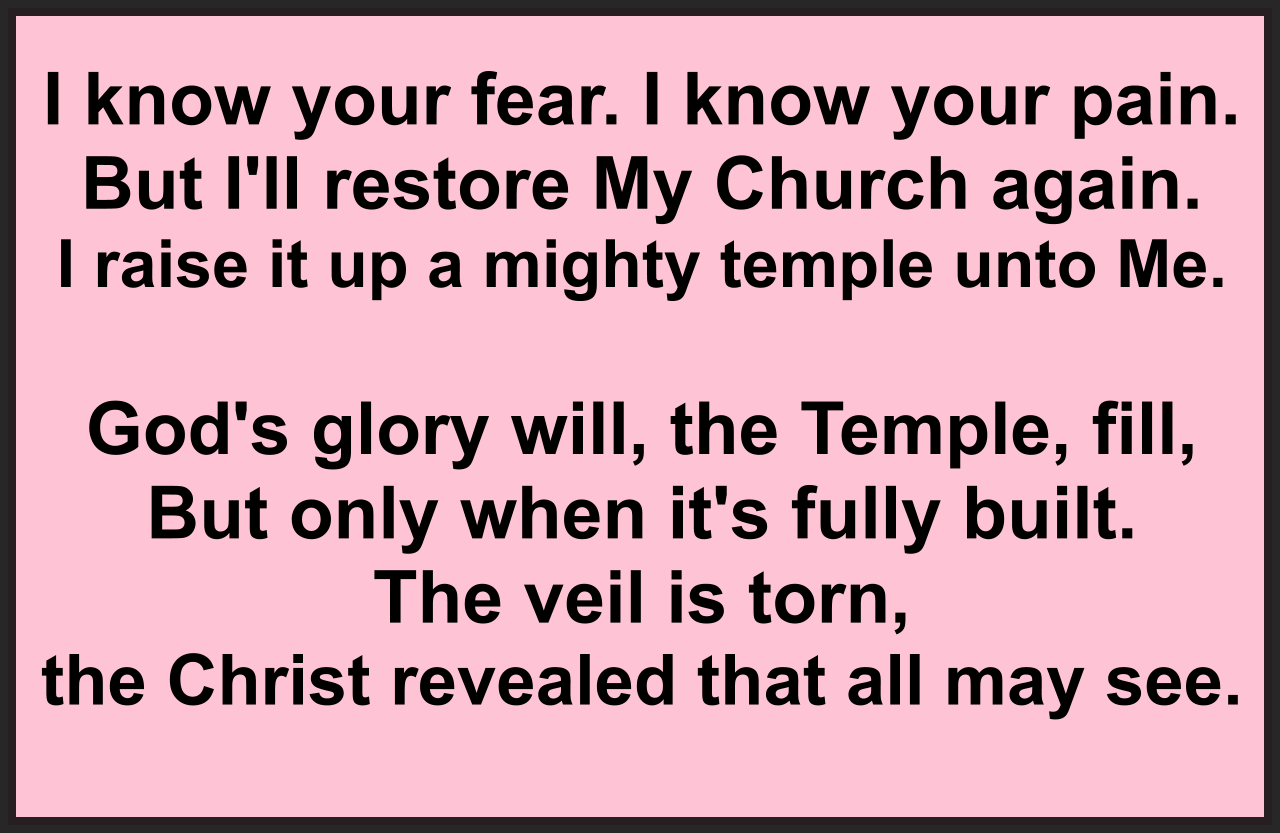 I Know Your Fear. I Know Your Pain.