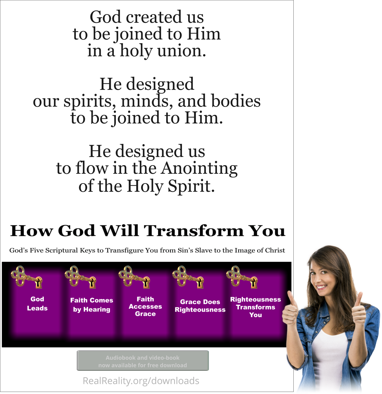 God created us to be joined to Him in a holy union.