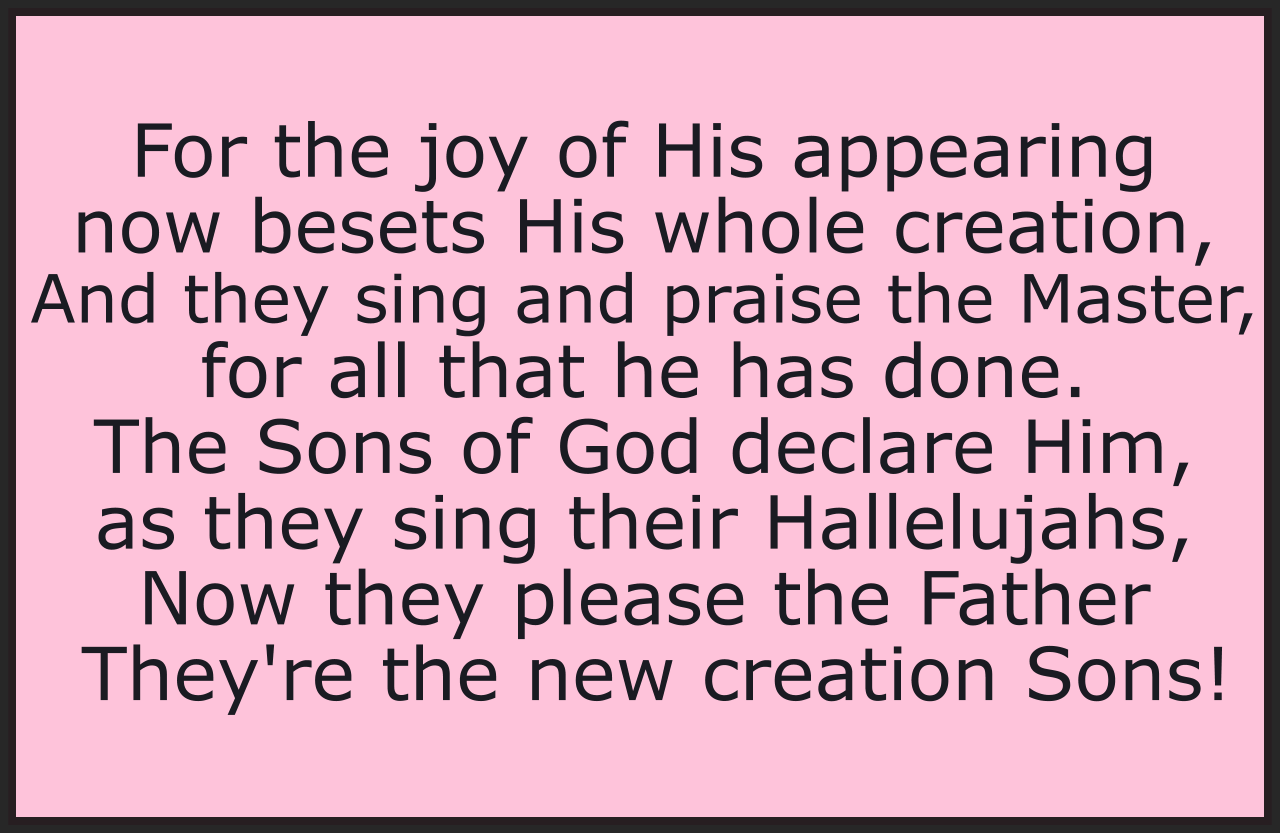 For the Joy of His Appearing