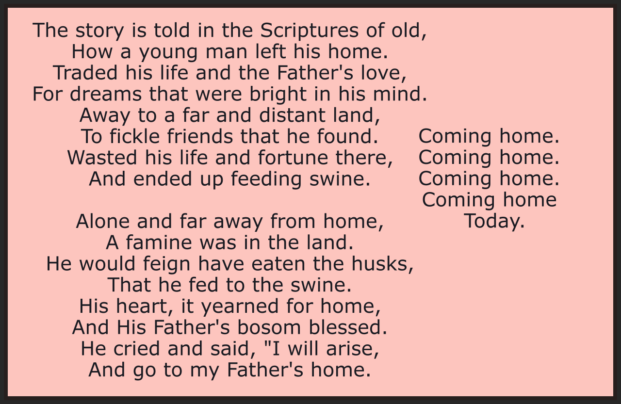 THE PRODIGAL SON
