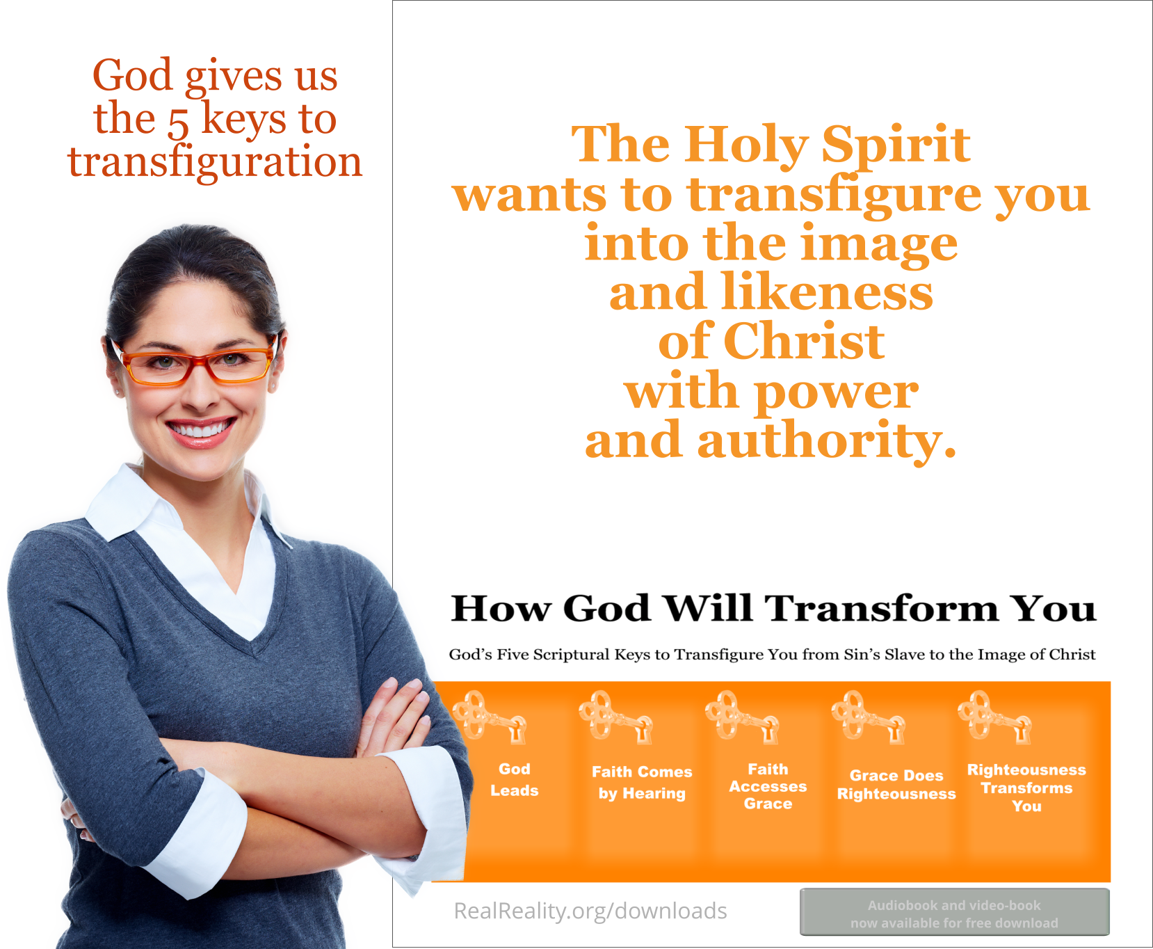 The Holy Spirit wants to transfigure you into the image and likeness of Christ with power and authority.