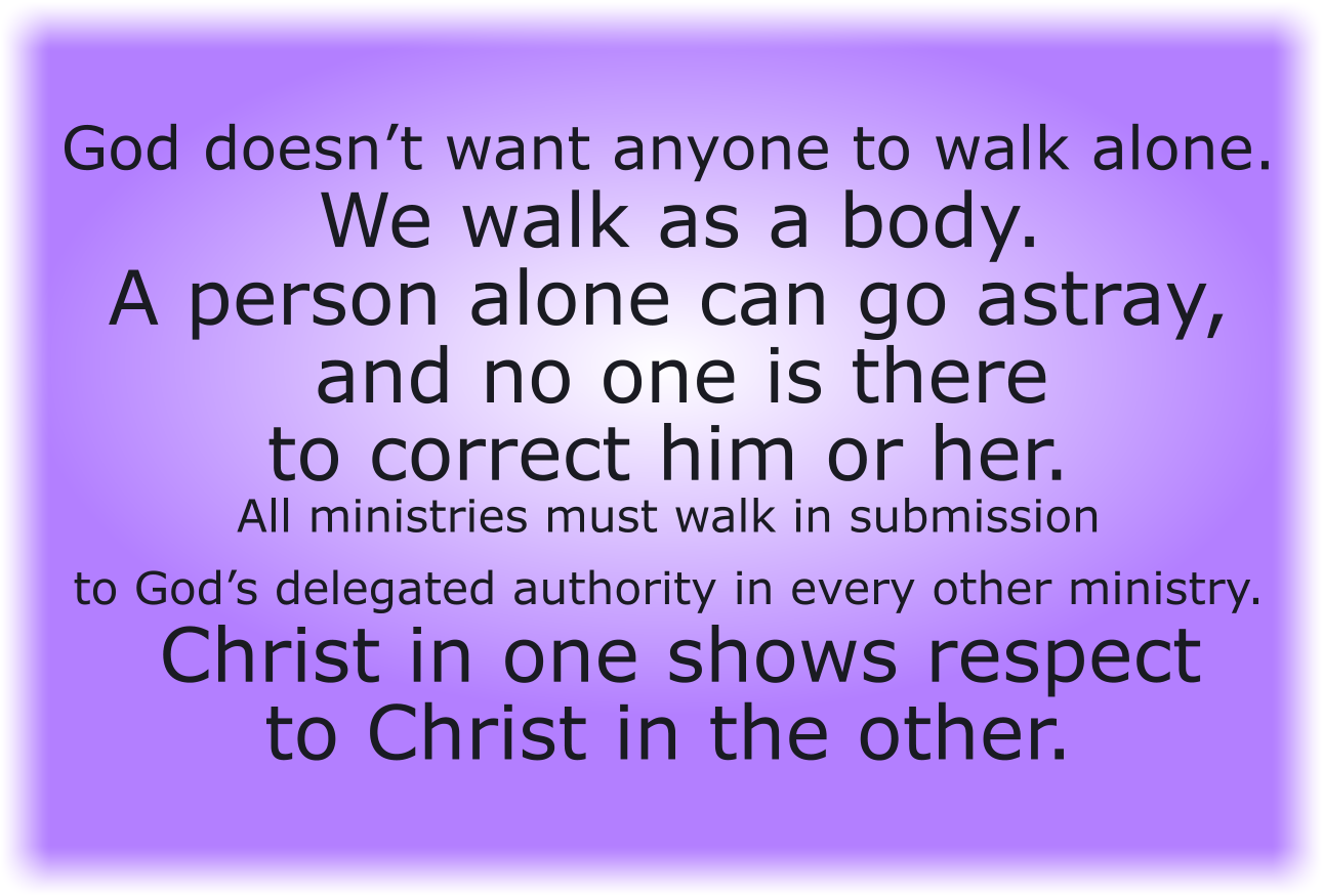 We walk as a body