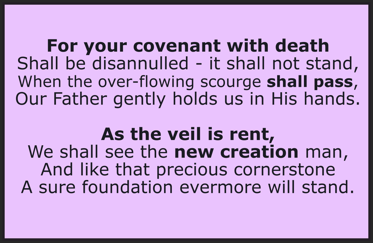 Your Covenant With Death