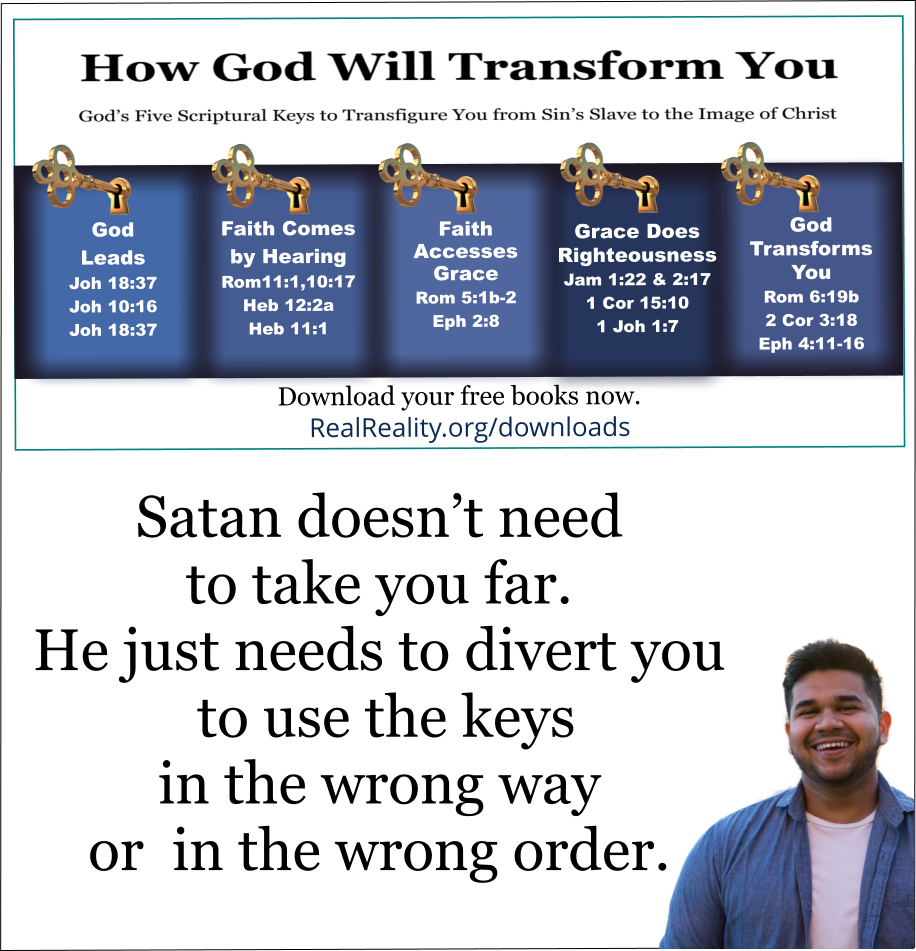 Satan doesn’t need to take you far. He just needs to divert you to use the keys in the wrong way or to use the keys in the wrong order. 