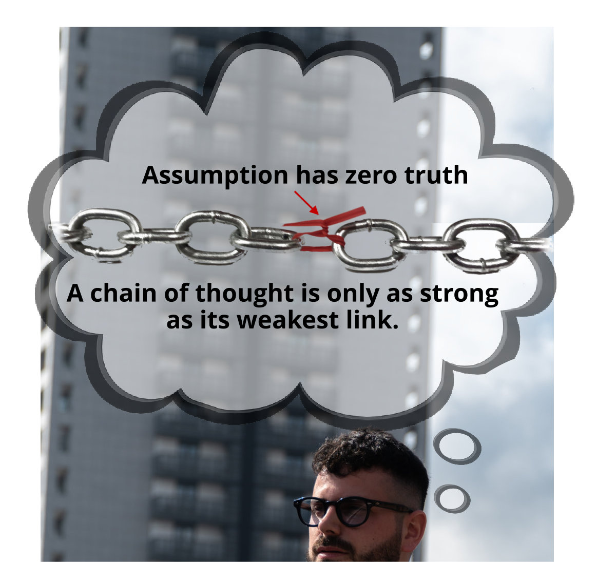 Assumptions have zero truth. A chain of thought is only as strong as its weakest link.