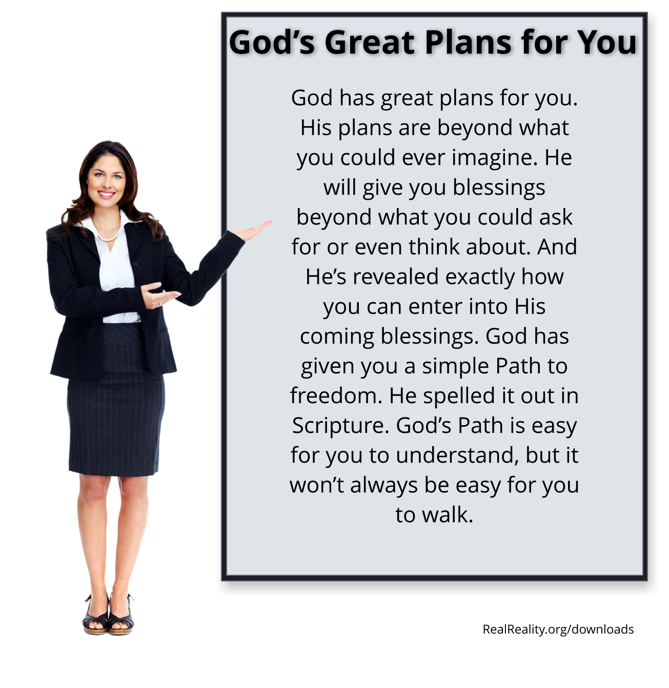 GOD’S GRAT PLANS FOR YOU: His plans are beyond what you could ever imagine.